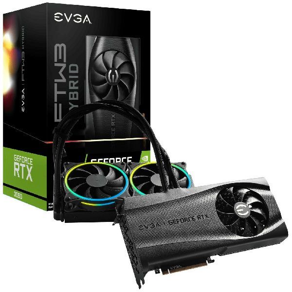 EVGA GeForce RTX 3090 FTW3 ULTRA HYBRID GAMING, 24G-P5-3988-KR, 24GB GDDR6X