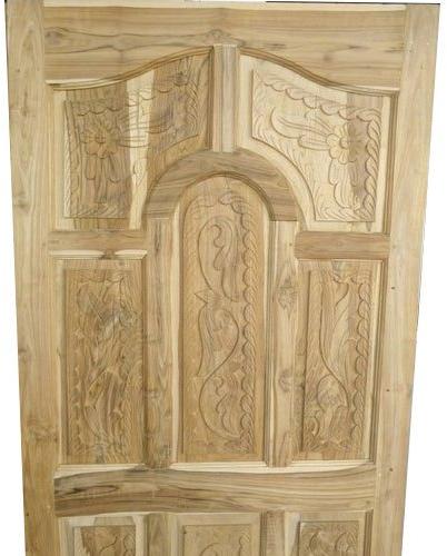 Hinged Finished Art Wooden Door