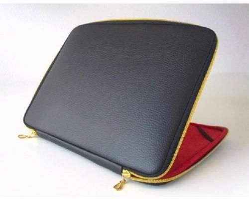 Leather Custom Laptop Case, Color : Black