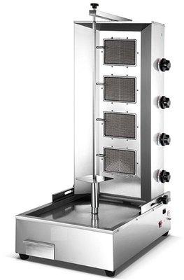 4 Burners Commercial Chicken Shawarma Machine Gas