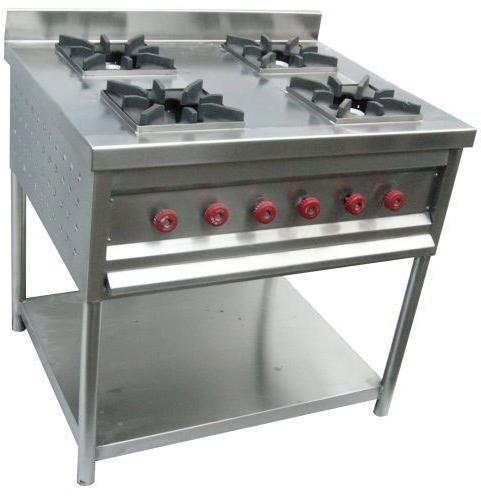 Stainless Steel Four Burner Gas Stove