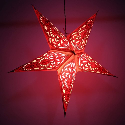 Paper Red Star Lamp, Packaging Type : Box