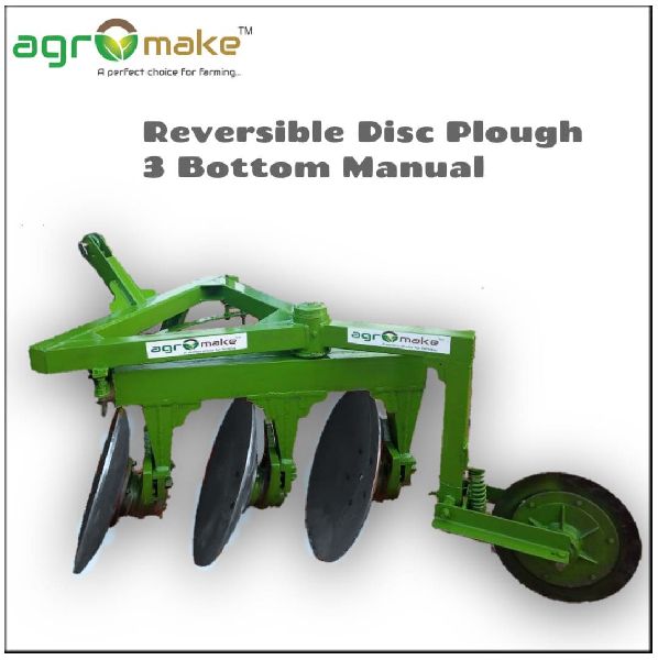 AGROMAKE 300-400kg Reversible Disc Plough, for Farm Working