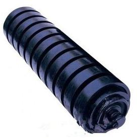 Conveyor Rubber Ring Rollers, Color : Black