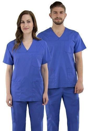 Plain Cotton Hospital Staff Scrub Suit, Gender : Female, Male