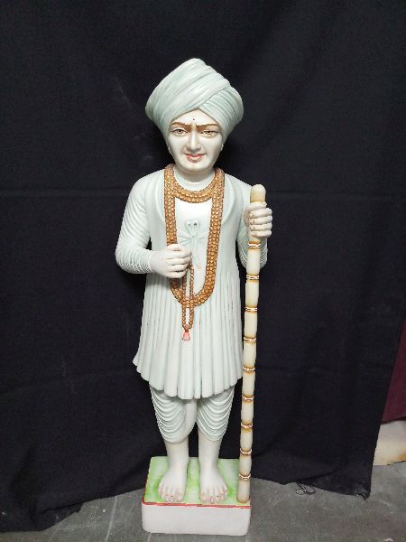 Polished Marble Jalaram Bapa Statue, for Garden, Home, Office, Shop, Size : Multisizes
