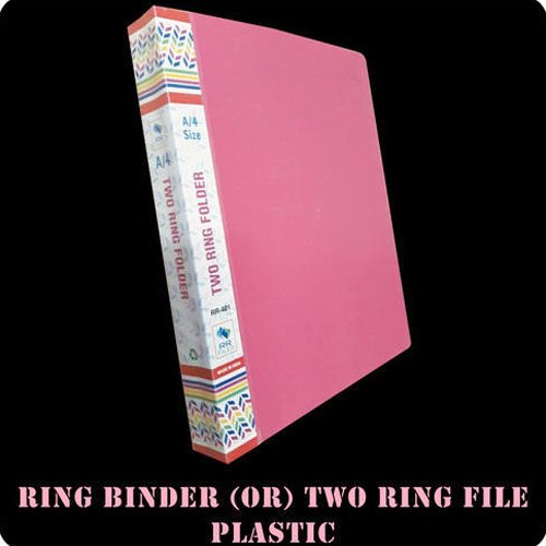 Plain Plastic Two Ring Binder, Size : A4