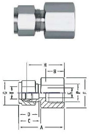Stainless Steel SS Female Connector, for Computer, Certification : CE Certified