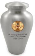 Army Emblem Pewter Arlington Engravable Cremation Urn