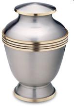 Brass Elegant Pewter Cremation Urn