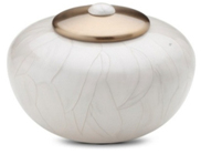 Round Simplicity Pearl Cremation Urn