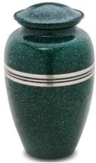 Brass Speckled Emerald Cremation Urn