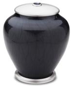 Tall Simplicity Midnight Pearl Cremation Urn