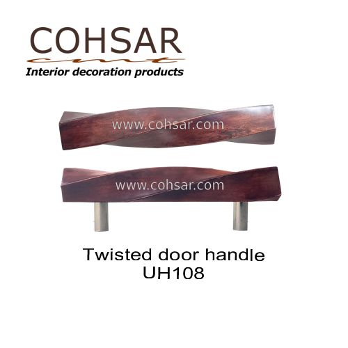 Wooden handles for door
