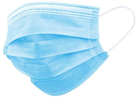 Cotton 3 Ply Surgical Mask, for Hospital, Color : Blue