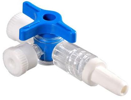 3 Way Stop Cock Without Tube, for Hospital, Color : Blue, White