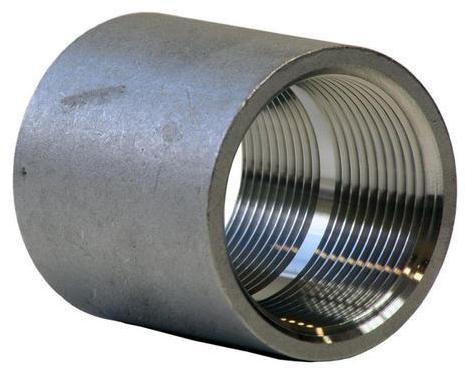 Round Polished Stainless Steel Couplings, for Gas Pipe, Structure Pipe, Color : Grey