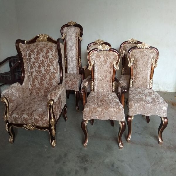 Polished Hemlock Wood Maharaja Chair, for Wedding Stage, Feature : Corrosion Proof, Durable, Fine Finishing