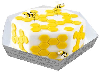 Hexagon Plum Cake Tray