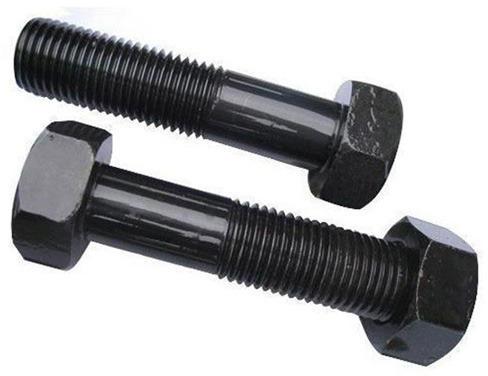 Mild steel bolt, for Machinery, Color : Black