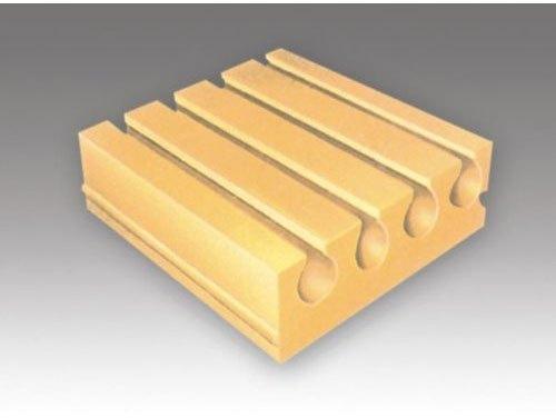 Crown Ceramic Rectangle Heating Element Bricks, Size : 9X4.5X3 Inch