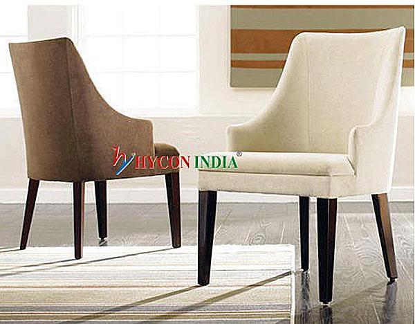 Hycon India Rectangular Polished Metal Dining Chairs, for Home, Hotel, Pattern : Plain
