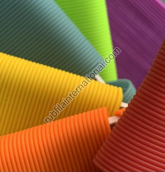 Coloured Rubber Thread, for Textile Industry, Pattern : Plain