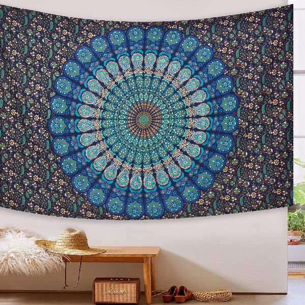 Cotton Tapestry Wall Hanging, Style : Printed