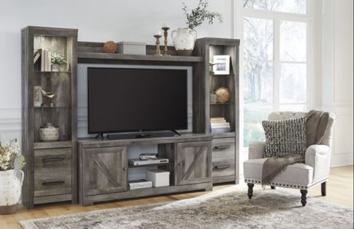 Wooden Entertainment Wall Unit