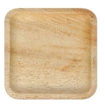 8 Inch Areca Leaf  Square Plate