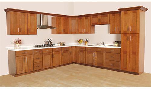 Polished Wooden Modular Kitchen, for Home, Pattern : Antique