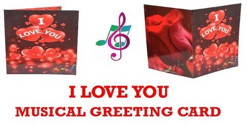 Valentines Day Musical Greeting Card