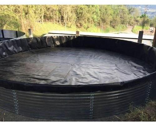 Zincalume Aquaculture Tank, Shape : Cylindrical