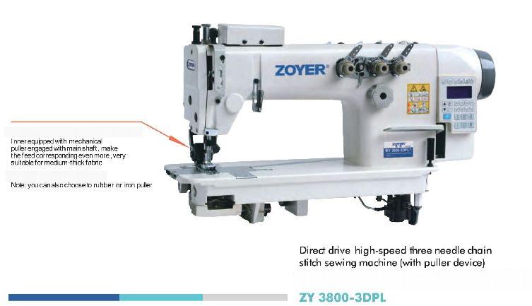 ZY 3800-3DPL Zoyer Lockstitch Sewing Machine