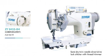 ZY 8452-D4 Zoyer Lockstitch Sewing Machine, Color : White