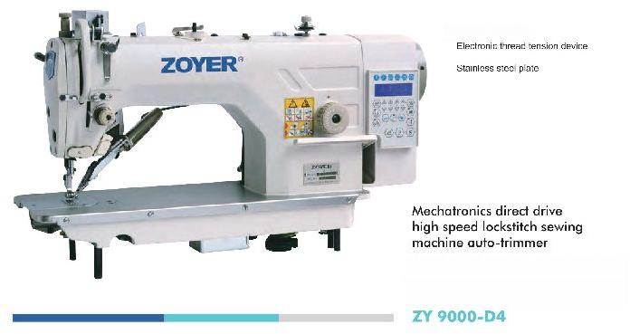 ZY 9000-D4 Zoyer Lockstitch Sewing Machine, Power : Electric