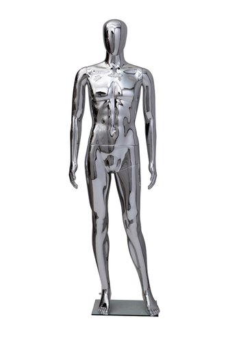 Plastic Chrome Finish Male Mannequin, Style : Standing