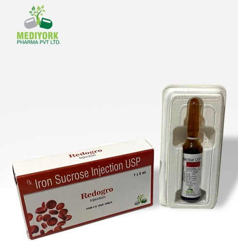 Redogro Iron Sucrose Injection, Packaging Type : Vial