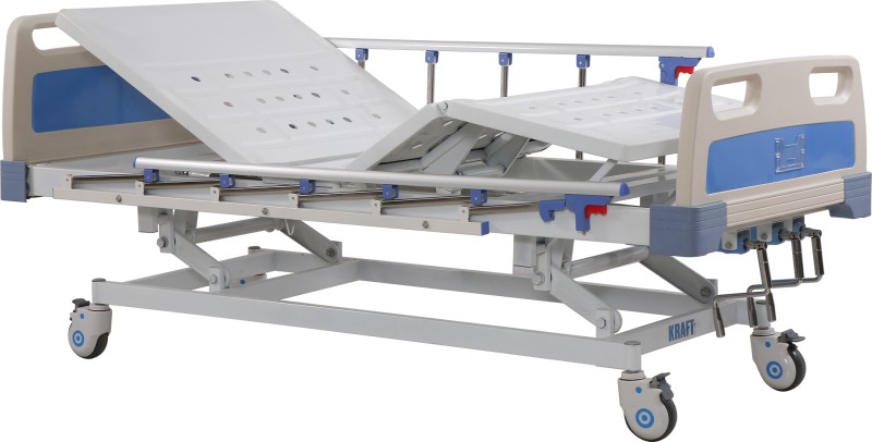 Manual Icu Bed 3 Function (Deluxe) With ABS Side Rails