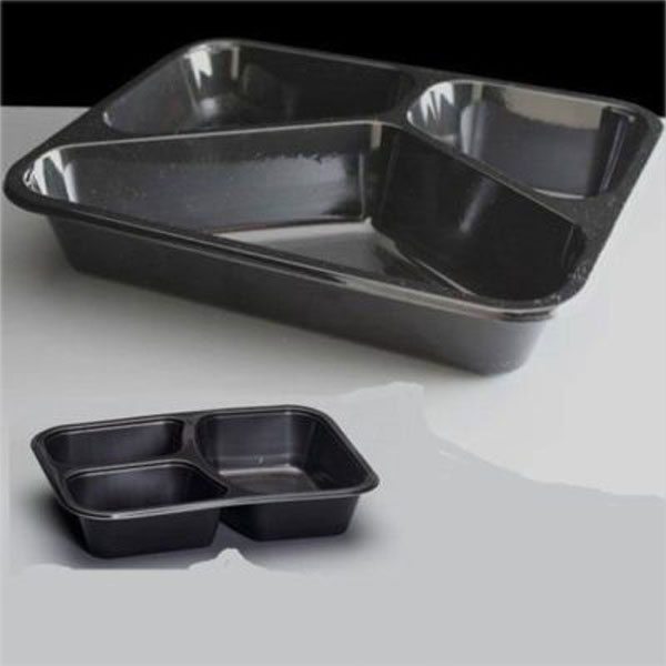 Plastic RT Compartment Tray, Color : Transparent/Black