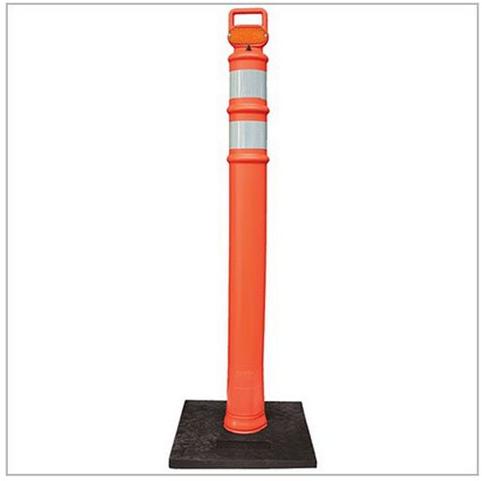 Plastic Traffic Delineators, Color : Orange