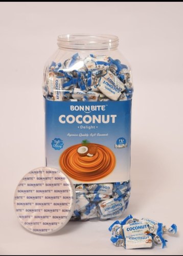 Rectangular Coconut Flavor Candy, Packaging Type : Plastic Jar