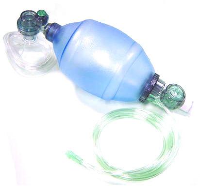 Plastic Resuscitator, for Clinic, Hospital, Color : Creamy, White