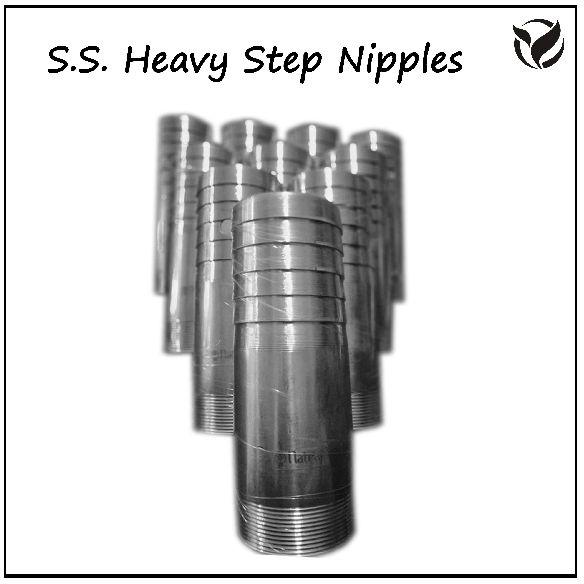 Round Stainless Steel Heavy Step Nipple, for Pipe Fittings, Size : Standard