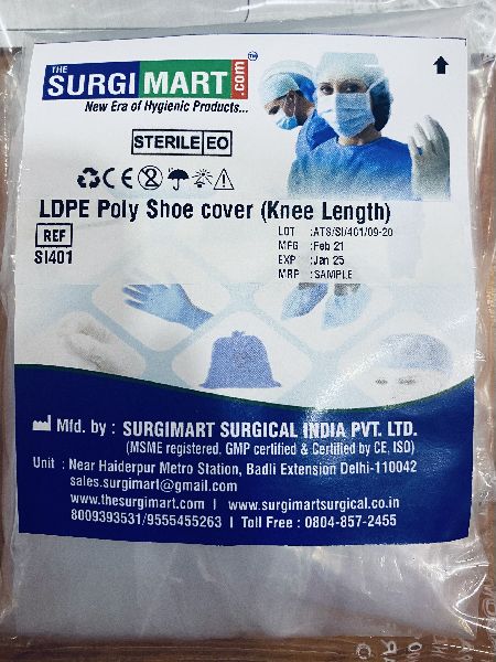 Non Woven Long Shoe Cover, Size : Standard