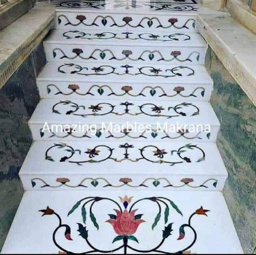 Marble Inlay Staircase Services