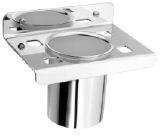 Polished Stainless Steel Berlin Tumbler Holder, for Bathroom, Pattern : Plain