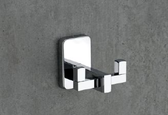 Rectangular Polished Stainless Steel Rio Robe Hook, for Bathroom Fittings, Size : Standard