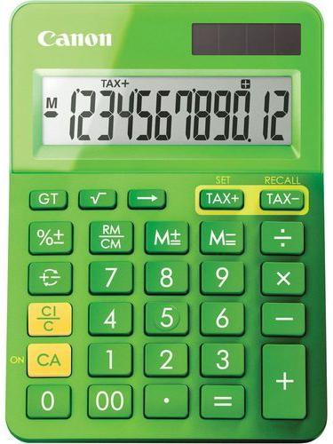 Canon ABS Plastic Mini Calculator