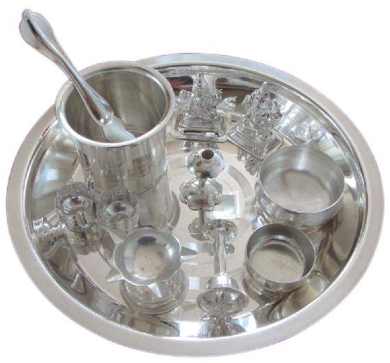 Silver Pooja Articles, Shape : Round at best price INR 1,800 / Piece in ...